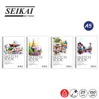 SEIKAI สมุดสเก็ตซ์สันลวด A5 180G (ARTIST 32K SKETCH BOOK) 1 เล่ม