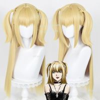 วิกผมคอสเพลย์อะนิเมะ Misamisa Death Note Cosplay Misa Amane En ทนความร้อนได้ยาววิกผม + ตาข่ายคลุมผมสำหรับใส่วิก + สร้อยคอ