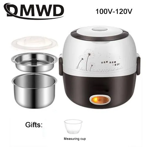 Mini Electric Rice Cooker Stainless Steel 23 Layers Steamer Portable Meal Thermal Heating Lunch 9089