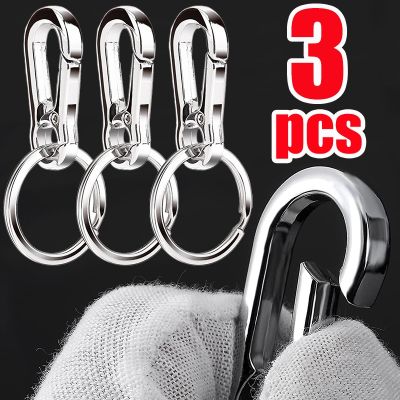 3Pcs Metal Gourd Buckle Keychain Climbing Hook Car Keychain Strong Carabiner Shape Keyring Accessories Vintage Key Chain Ring