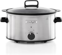 หม้อตุ๋นนำเข้าจากอังกฤษ Crockpot Sizzle &amp; Stew Slow Cooker | 3.5 L (3-4 People) Removable Hob-Safe Bowl Sears Meat &amp; Vegetables | Stainless Steel [CSC085] ใช้ไฟไทย 240V ไม่ต้องแปลง UK Import Authentic ของแท้