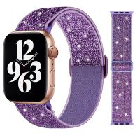 [HOT JUXLLKBKOW 514] สายรัดไนลอนสำหรับ Apple Watch Band 44มม. 40มม. Correa 38มม./42มม. โบฮีเมียนสร้อยข้อมือ IWatch Series 7 6 5 4 3 Se 41มม. 45มม.