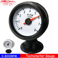 Universal 2 "Tach Gauge Meter 52มม. 12V LED สีฟ้า0 ~ 8000RPM รถ Tachometer สำหรับ1-8กระบอกเบนซินรถ Tachometer RPM เมตร