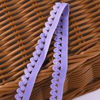 DIY 10 Yards Nylon Bud Edge Lace Wavy Elastic Band Handmade 1.5cm Lace Clothing Accessories for Neckline Cuff Underwear Panties Exercise Bands