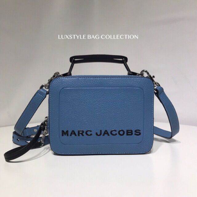Authentic Marc Jacobs The Textured Box Bag Dark Blue Lazada PH