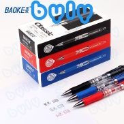 HỘP 12 bút gel bấm ngòi 0.5mm Classic BAOKE A35 - ByLy Store