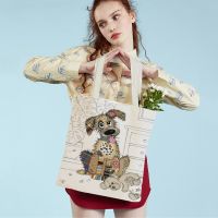 【CW】 Print Reusable Shopping   Canvas - Cartoon Aliexpress