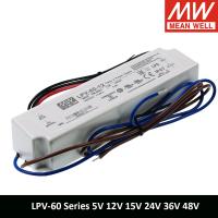 หมายถึงดี LPV-60เอาต์พุตเดี่ยวสวิตช์จ่ายไฟสลับ5V 12V 15V 24V 36V 48V ไดร์ฟเวอร์ Led แบบกันน้ำ LPV-60-24 LPV-60-12 LPV-60-5