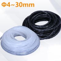 PE Wire Harness Cable Protection Conduit Spiral Wound Sleeve Insulation Resistant High Temperature Auto Mechanical Circuit