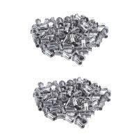 200X M5 Stainless Steel Flat Head Threaded Rivet Nut