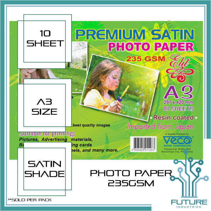 Photo Paper Premium Glossy Veco Elit Premium Inkjet Photopaper 235gsm