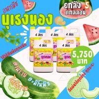 พร้อมส่ง? บุเรงนอง ยกลัง 5 แกลลอน ขนาด 4 ลิตร อะมิโนพืช+สาหร่าย+ไคโตซาน+น้ำตาลทางด่วน อาหารพืช ใช้ฉีดพ่นทางใบ ฉีดพ่น ได้ทุกพืช แตง