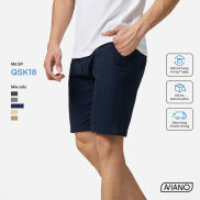 Quần Short Kaki Nam Co Giãn Phối Cạp Chun 5 Màu AVIANO