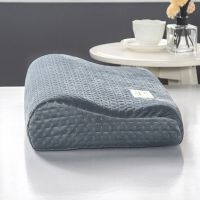 【hot】✣ Cotton Pillowcase Memory Foam Orthopedic Covers Sleeping Protector Pillowslip High-Grade Color