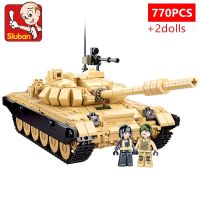 770PCS ARMY Land Force T-72B3 Dual Variable Main Battle Tank MBT Bricks Vehicle Weapon Creative Building Blocks Children Toys