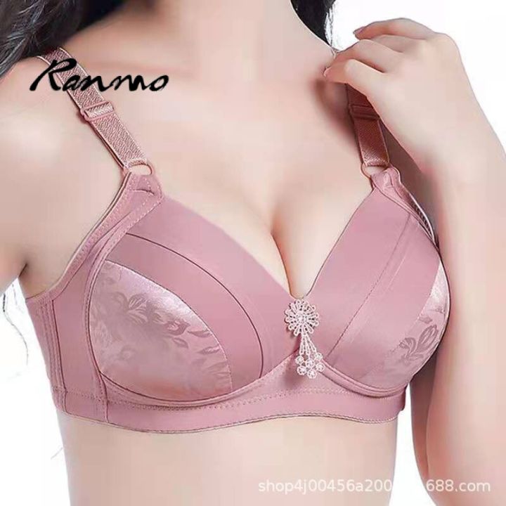 Ranmo 3680 44100（bc） Plus Size Wireless Seamless Push Up Bra Underwear Lingerie Women 2023 New 