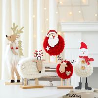 [COD] decorations felt Claus snowman doll decoration holiday supplies