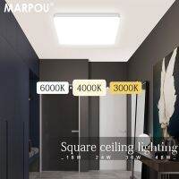 [HOT QQZIWWUJJWG 104] Marpou สแควร์ Led โคมไฟเพดานสำหรับห้องนั่งเล่นห้องนอนอัลตร้าบางประหยัดพลังงานธรรมชาติแสงในร่มไฟเพดานสำหรับห้อง