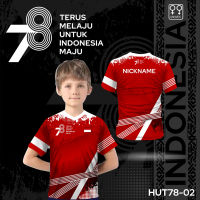 T-shirts For The 78th Independence Day Of The Republic Of Indonesia Children Clothes 17th 2023