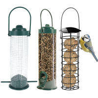 3pcs Pet Bird Feeder Feed Station Hanging Garden Plastic Birds Food Dispenser Feeders Outdoor Tree Garden Decoration