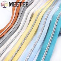 〖Margot decoration〗 Meetee 3/5/10Meters 5  Color Nylon Coded Zipper Coil Code Zip  Silder Head for Luggage Clothing DIY Textile Sewing Accessories