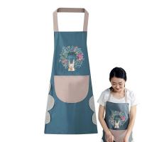 Waterproof Kitchen Apron Oilproof Can Wipe Hands Kitchen Work Clothes Home Cooking Cleaning Bib Cooking Baking Kitchen Apron Aprons