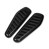 2pcs Auto Air Flow Intake Hood Scoop Vent Bonnet Cover Universal ABS Car Styling Decorative Accessories