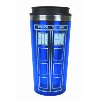 Doctor Dr. Who Tardis Coffee Bottle With Lid Cup Stainless Steel Thermos Interior Bottles 450ml Creative Gifts Fast Post