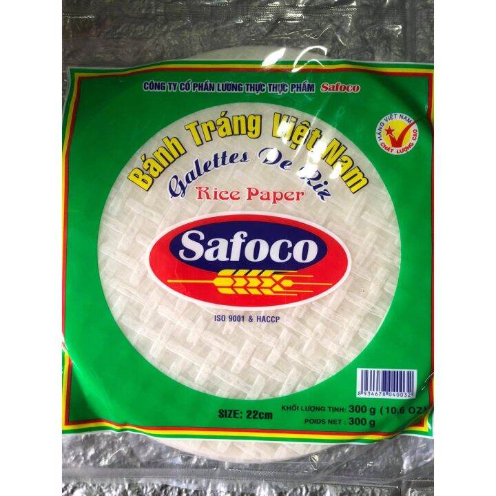 Rice Paper Safoco 22cm 300g Rice Wrapper Banh Trang Springrolls Lazada Ph