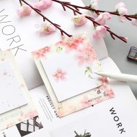 30 Pages Sakura Aesthetic Sticky Note Post Japanese Style DIY Planner Stationery Supplies Memo pad Self Adhesive Notepad