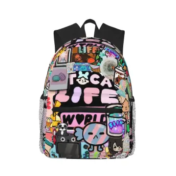 Toca Life World Kids Backpack Girls Boys Schoolbag Pencil Case Travel  Rucksack