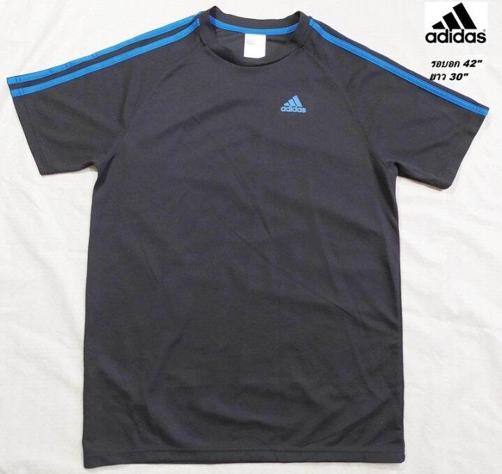 adidas-แถบthree-stripes-เสื้อกีฬา-เสื้อวิ่ง-ผ้า-climalite-ไซส์-40-42-สภาพเหมือนใหม่-ไม่ผ่านการใช้งาน-มี-2-สี