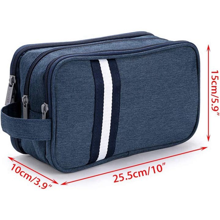 travel-toiletry-wash-bag-dry-amp-wet-separation-gym-shaving-organiser-bag-with-3-compartments