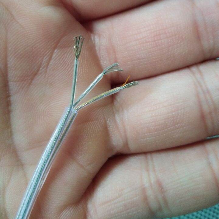 【☸2023 New☸】 hujiahao Transparent 3*0.14mm/3x26awg Power Cord Cable For