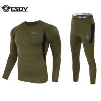 3 Suit Winter Top Quality Thermal Underwear Men Underwear Sets Compression Fleece Sweat Quick Drying Thermo Underwear Clothing