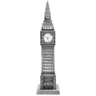 Model Big Ben Building Souvenir Statue London Architectural England Vintage Metal Tower Figurine Tourist Gifts Travel Eye