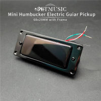 Mini Humbucker Sealed Electric Guitar Pickup Neck &amp; Bridge Coil Splitting Pickup For LP Guitar Blackchrome 68X29MM