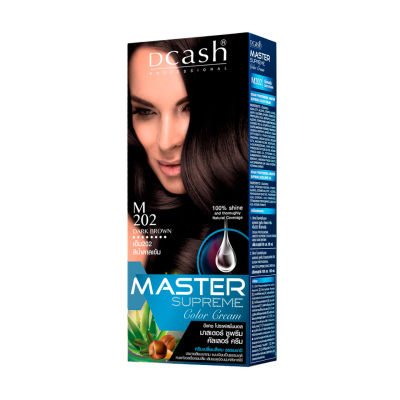 [โทนสีธรรมชาติ] ครีมเปลี่ยนสีผม Dcash ดีแคช โปร มาสเตอร์ ซูพรีม คัลเลอร์ ครีม ปกปิดผมขาว [Natural Tone] Dcash Pro Master Supreme Color Hair Color Cream #สีย้อมผม