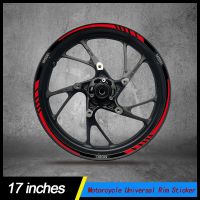 Reflective Motorcycle Accessories Wheel Stripes Sticker Rim Hub RED Decals For CBR650R GSXR YZF Z900 RS 1000RR GIXXER CB