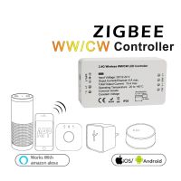 【CW】 ZIGBEE Smart WWCW ControllerDC12/24VAPP control Warm White/Cold white and Brightness Adjustablefor LED Strip Linear light