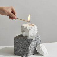 Plaster Crushed Stone Scented Candle Diffuser Gypsum Bedroom Ornaments Birthday New Years Gift Smokeless Fragrance Decoration