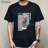 Moka Akashiya Rosario Tshirt ชายตลกความงามสีดำ T เสื้อ Grunge กราฟิกเสื้อผ้า Anime Manga เสื้อสำหรับชาย S-5XL