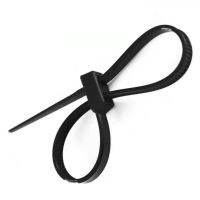 100Pcs CS Electrical Wire ties Zip Tie Nylon Tie Band Fasten Loop Cable Ties Double Flex Cable Management