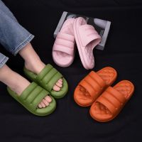 Women Thick Sole Soft Indoor Slippers Anti-slip Slippers Men Platform Women Shoes Anti-slip Couples Slippers