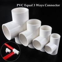 5 30pcs Inner Dia 20 50mm Pipe Tee 3 Ways Fittings Irrigation System Supply Hard Tube Connectors