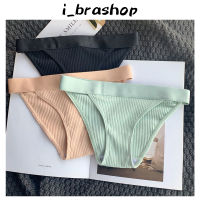 i_brashop กางเกงในผู้หญิง บิกินี่ สไตล์เกาหลี แนวกึ่งสปอต ผ้าฝ้ายพรีเมี่ยม BAA70