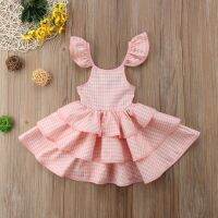 XZQ-New Infant Kid Girl Lace Tutu Tulle Floral Dress Party