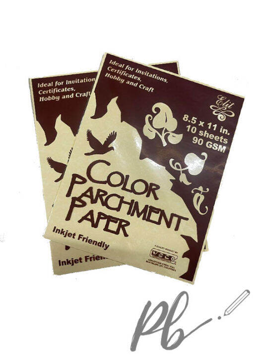 10 SHEETS Parchment Paper 8.5" x 11" 90gsm (VECO) Lazada PH