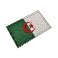 Algerian Embroidered Flags Patches Army Fans Military Combat Identification Transter Stickers Clothing Patches Haberdashery