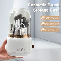 【YD】 360° Rotating Makeup Brushes Holder Desktop Organizer Storage Make Up Tools